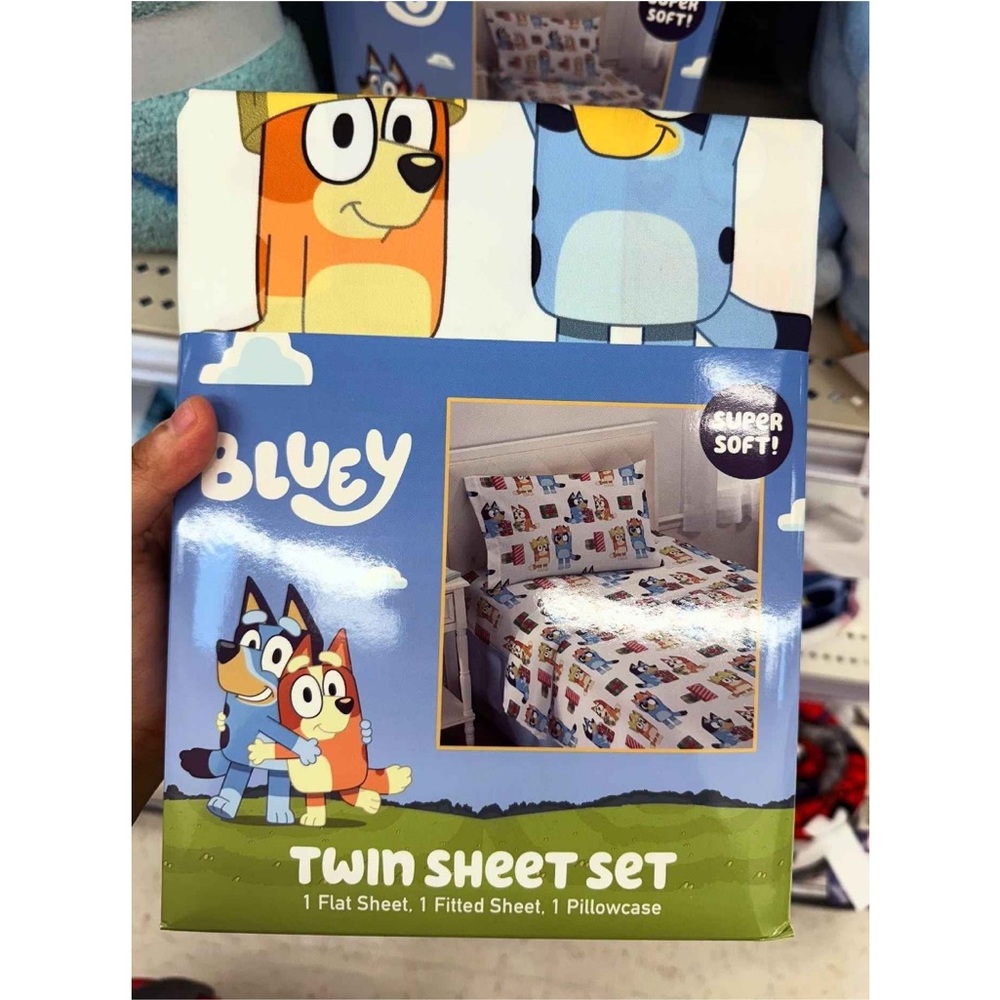 Bluey Twin Sheet Set - Multicolor